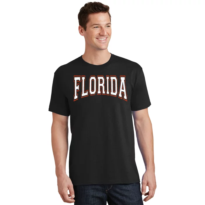 Florida Fl United States Font T-Shirt