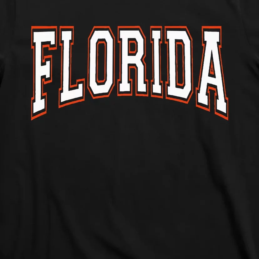 Florida Fl United States Font T-Shirt