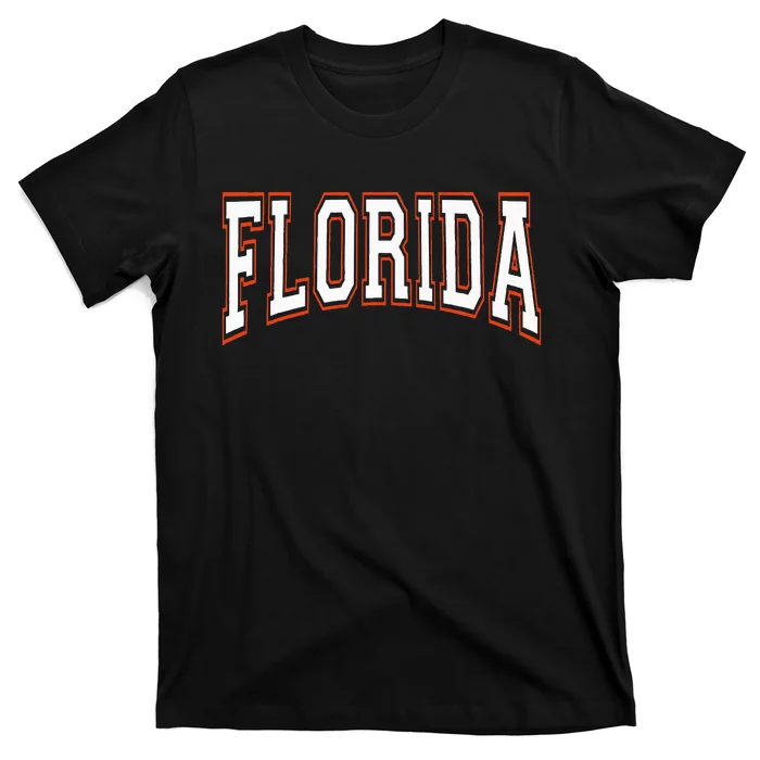 Florida Fl United States Font T-Shirt