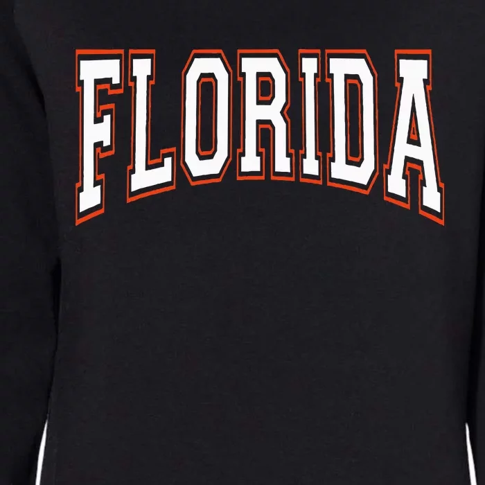 Florida Fl United States Font Womens California Wash Sweatshirt