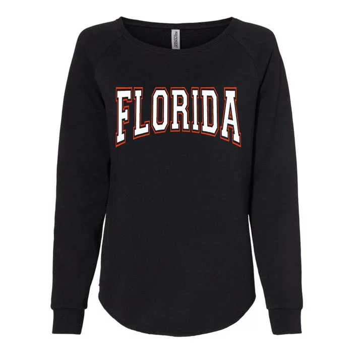 Florida Fl United States Font Womens California Wash Sweatshirt