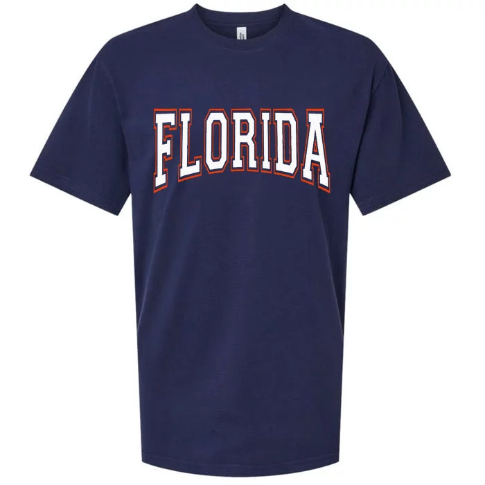 Florida Fl United States Font Sueded Cloud Jersey T-Shirt