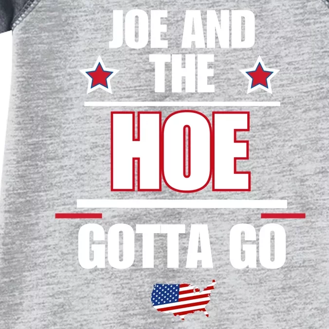 Funny Flag USA Anti Biden. Joe And The Ho Gotta Gotta Go!! Infant Baby Jersey Bodysuit