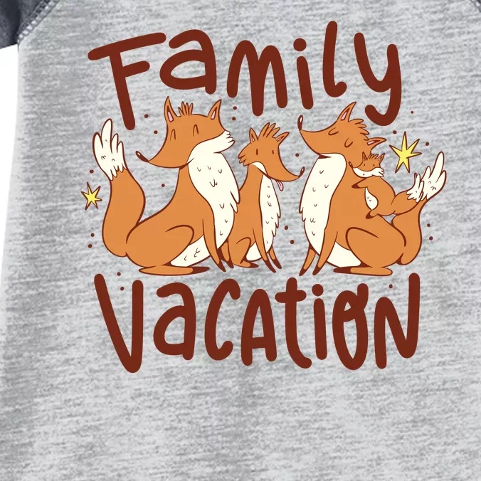 Fox Family Vacation Infant Baby Jersey Bodysuit