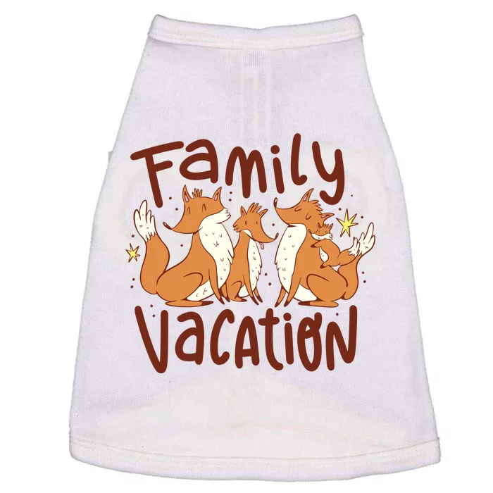 Fox Family Vacation Doggie Tank