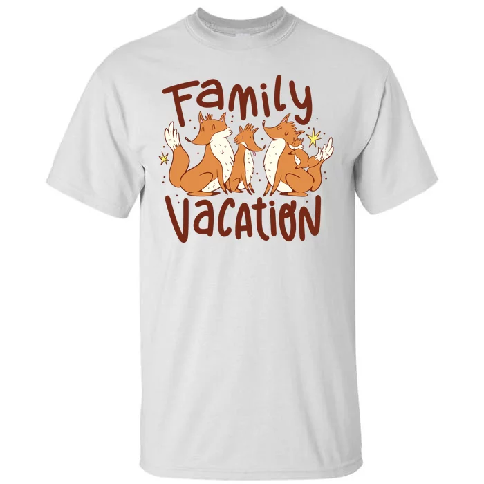 Fox Family Vacation Tall T-Shirt