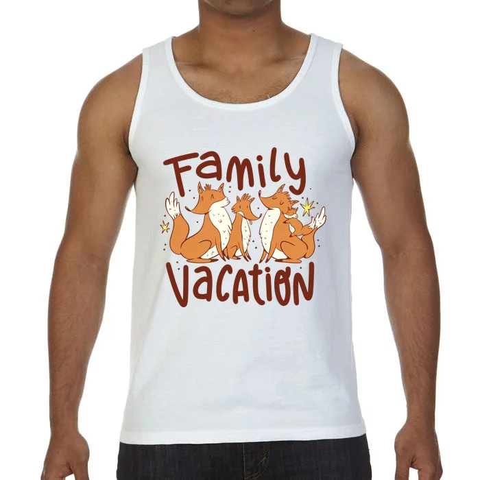 Fox Family Vacation Comfort Colors® Tank Top