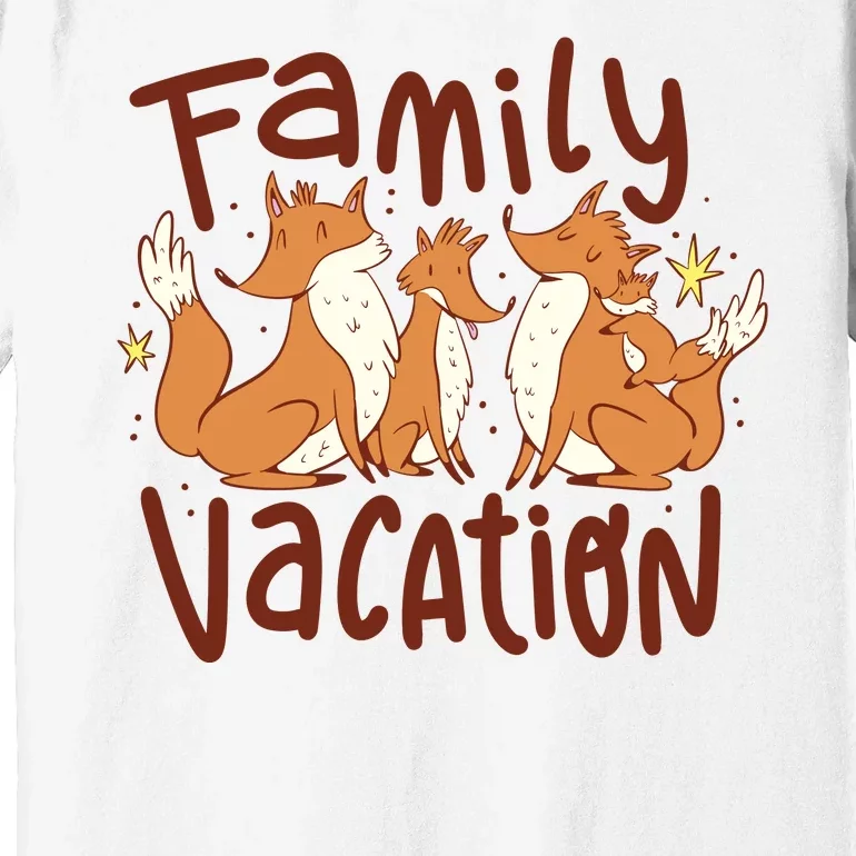 Fox Family Vacation Premium T-Shirt