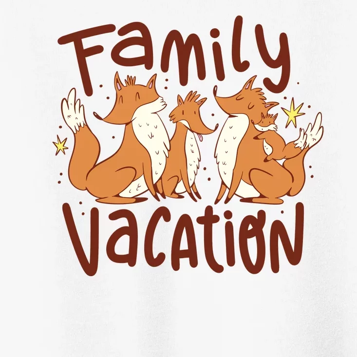 Fox Family Vacation Toddler T-Shirt