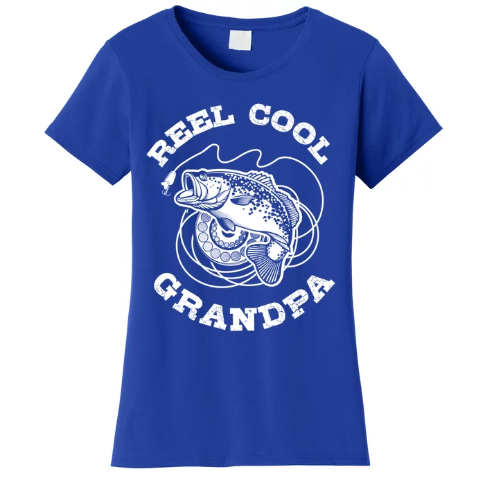 Fishing Fish Vintage Reel Cool Grandpa Gift Women's T-Shirt