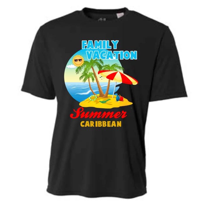 Funny Family Vacation Summer Caribbean 2024 Beach Trip Great Gift Cooling Performance Crew T-Shirt