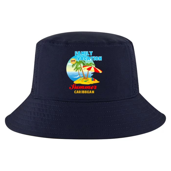 Funny Family Vacation Summer Caribbean 2024 Beach Trip Great Gift Cool Comfort Performance Bucket Hat