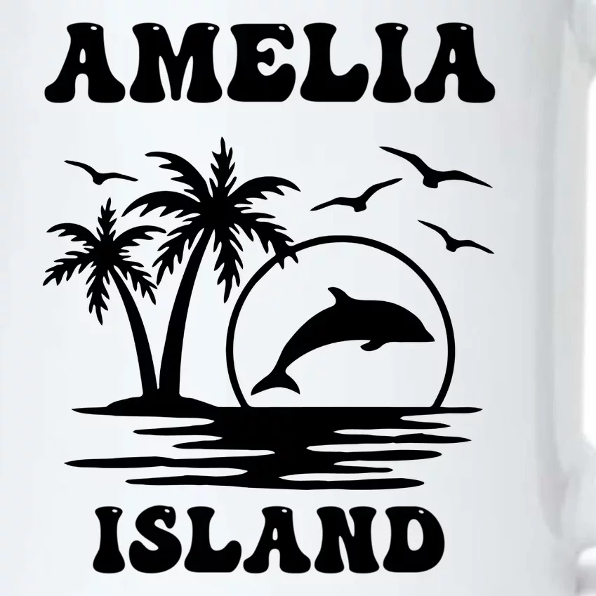 Florida Family Vacation Summer Tourist Funny Amelia Island Black Color Changing Mug