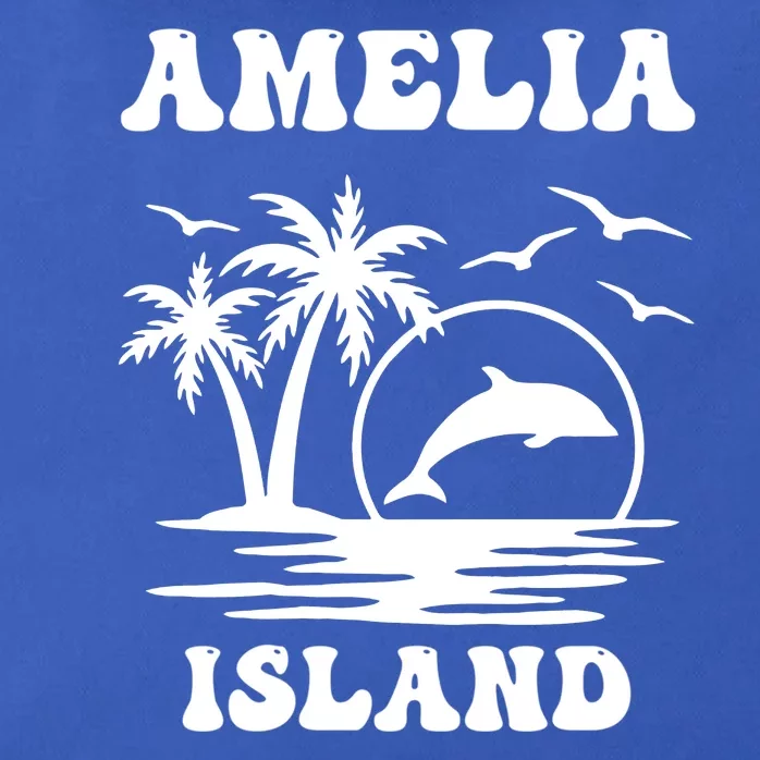 Florida Family Vacation Summer Tourist Funny Amelia Island Zip Tote Bag