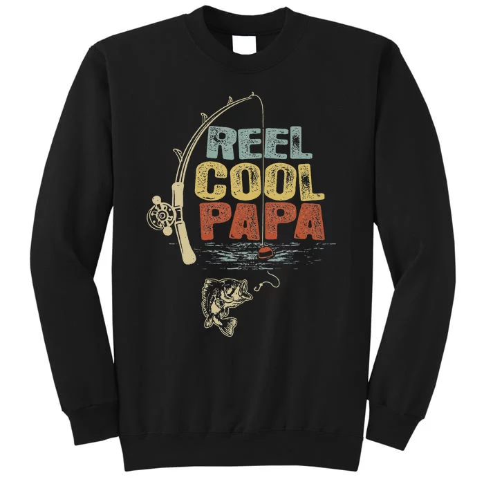 Funny Fisherman Vintage Reel Cool Papa Sweatshirt