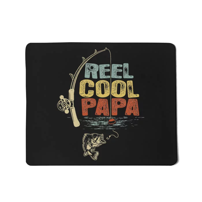 Funny Fisherman Vintage Reel Cool Papa Mousepad