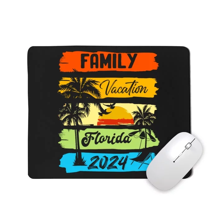 Family Florida Vacation 2024 Funny Matching Group Family Mousepad