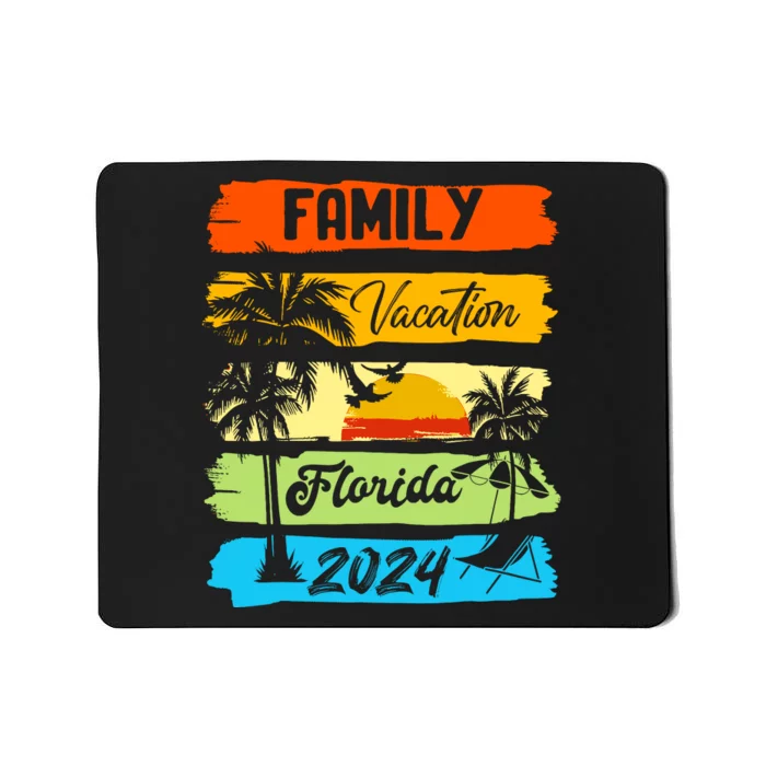 Family Florida Vacation 2024 Funny Matching Group Family Mousepad