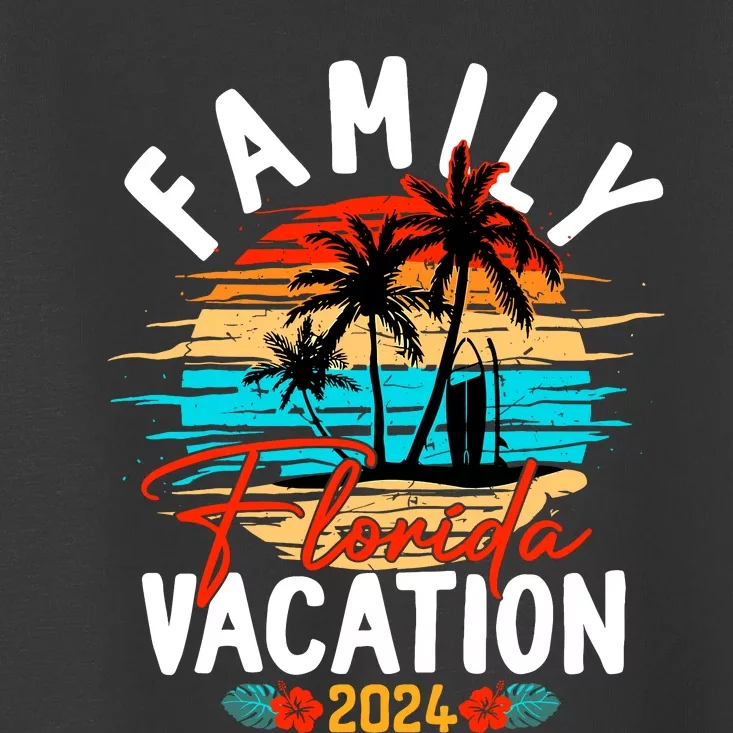 Family Florida Vacation 2024 Funny Matching Group Family Toddler T-Shirt