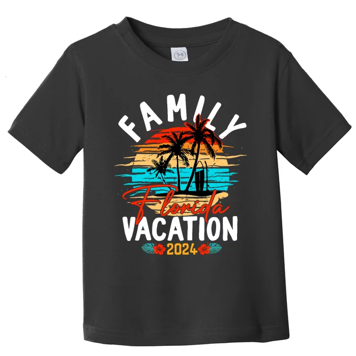 Family Florida Vacation 2024 Funny Matching Group Family Toddler T-Shirt