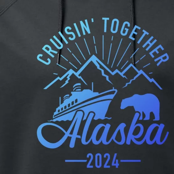 Funny Family Vacation Travel Alaska Cruise 2024 Performance Fleece Hoodie