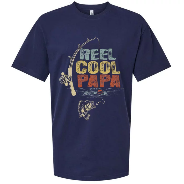 Funny Fisherman Vintage Reel Cool Papa Sueded Cloud Jersey T-Shirt