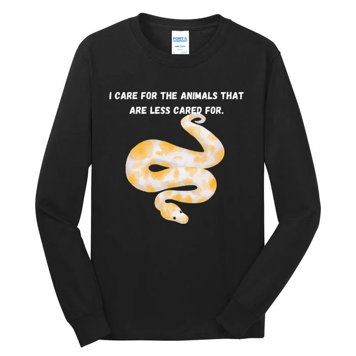 Floral Flower Vintage Retro BALL PYTHON Lover Tall Long Sleeve T-Shirt