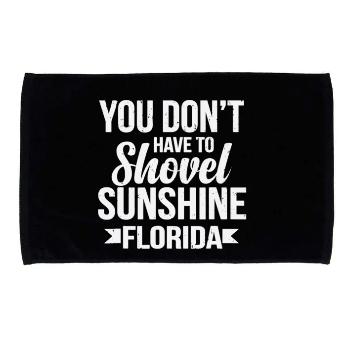 Funny Florida Vacation Gift Funny Snow Bird Beach Microfiber Hand Towel