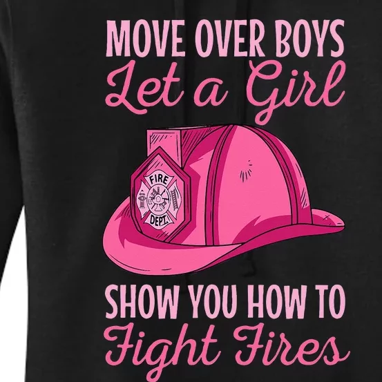 Firewoman Firefighter  Volunteer Firefighting Rescuer Women's Pullover Hoodie