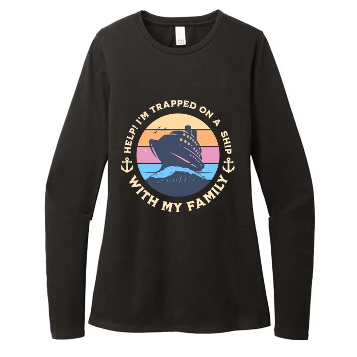 Funny Family Vacation Cruise Ship Trip Gift Womens CVC Long Sleeve Shirt