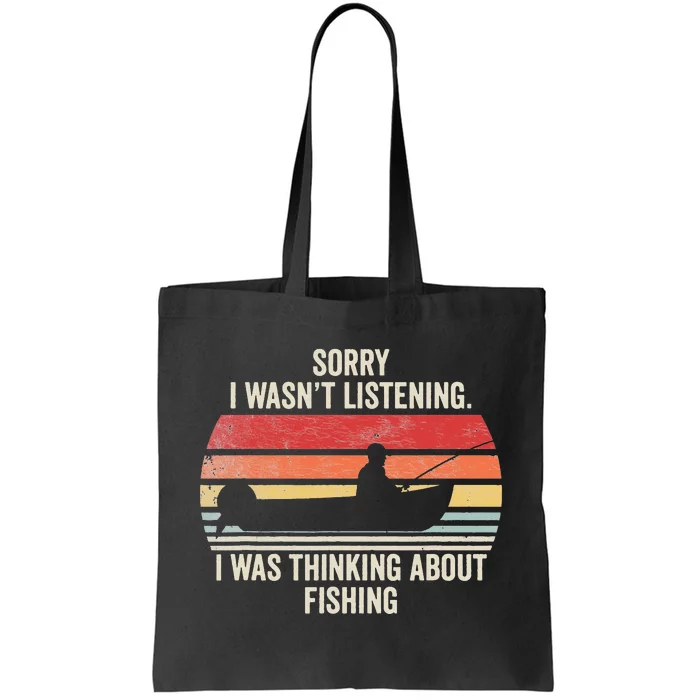 Funny Fishing Vintage Retro Fishing Hobby Tote Bag