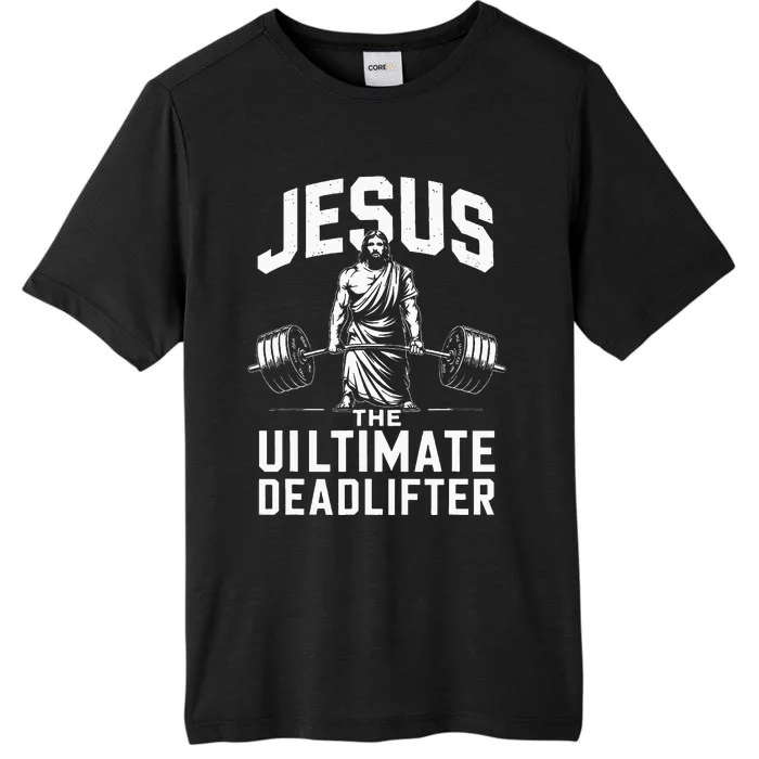 Fitness Funny Vintage Jesus The Ultimate Deadlifter ChromaSoft Performance T-Shirt