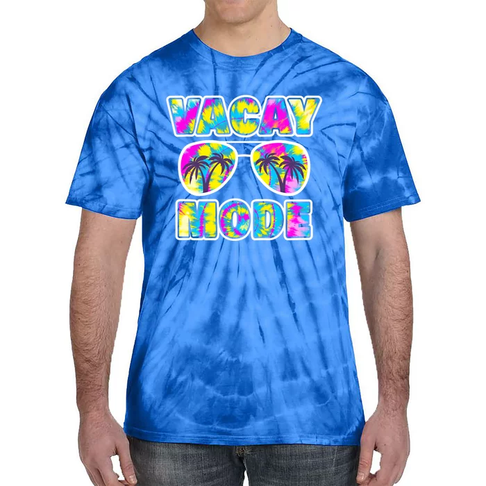 Funny Family Vacation Beach Tie Dye Sunglasses Vacay Mode Cute Gift Tie-Dye T-Shirt