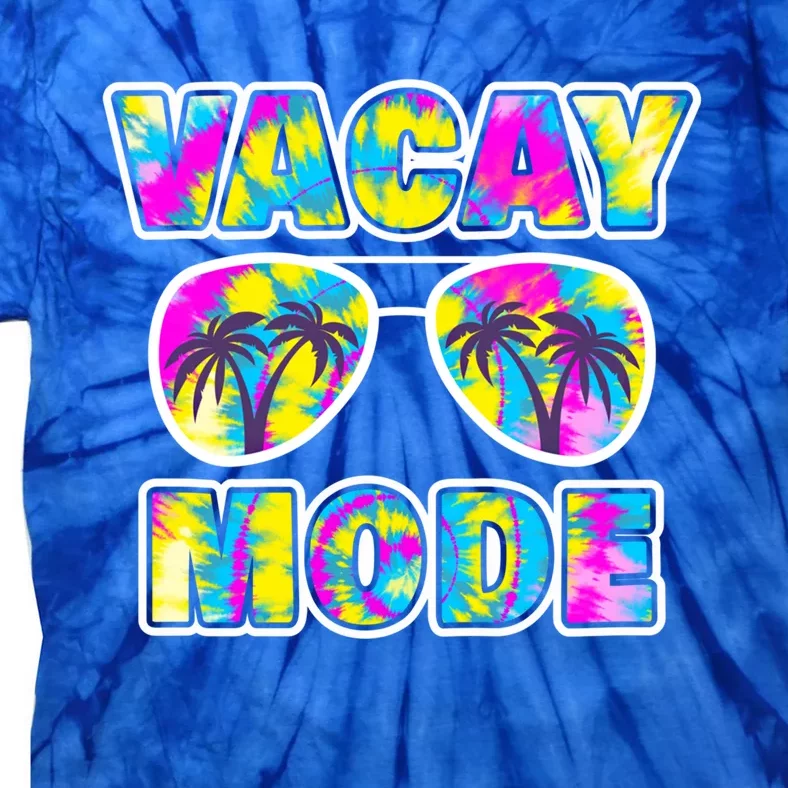 Funny Family Vacation Beach Tie Dye Sunglasses Vacay Mode Cute Gift Tie-Dye T-Shirt