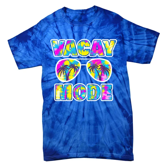 Funny Family Vacation Beach Tie Dye Sunglasses Vacay Mode Cute Gift Tie-Dye T-Shirt