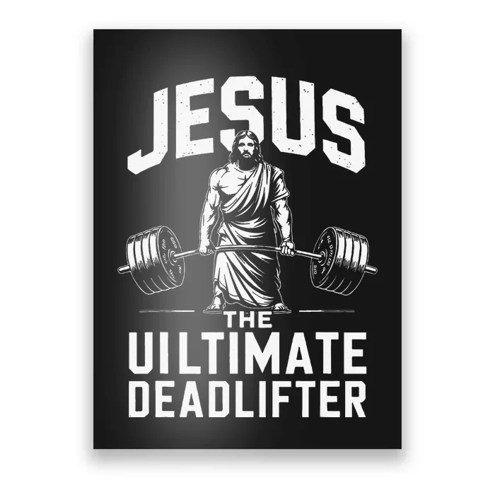 Fitness Funny Vintage Jesus The Ultimate Deadlifter Gift Poster