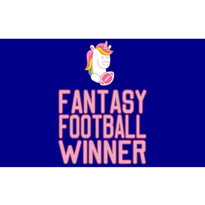 Fantasy Football Winner Gift Unicorn With Football Meaningful Gift Bumper Sticker