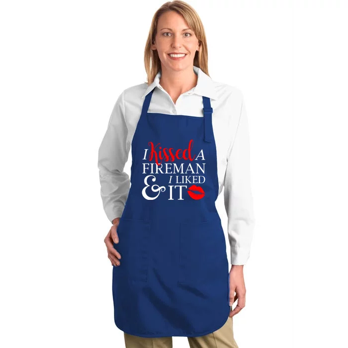 Funny Firefighter Wife Gift Fire Husband Hubby Ladies Gift Full-Length Apron With Pocket