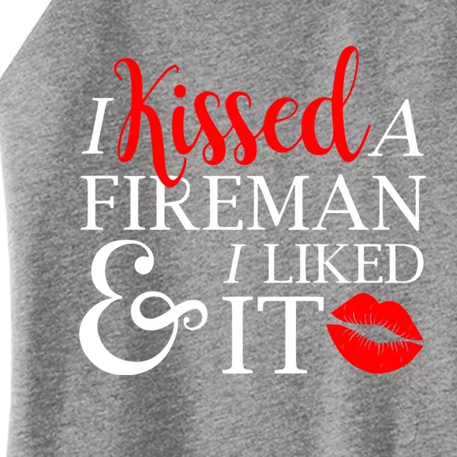 Funny Firefighter Wife Gift Fire Husband Hubby Ladies Gift Women’s Perfect Tri Rocker Tank