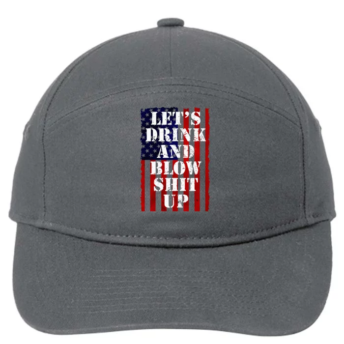 Funny Fireworks Women Day Drinking 7-Panel Snapback Hat