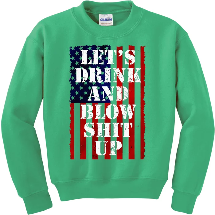 Funny Fireworks Women Day Drinking Kids Sweatshirt