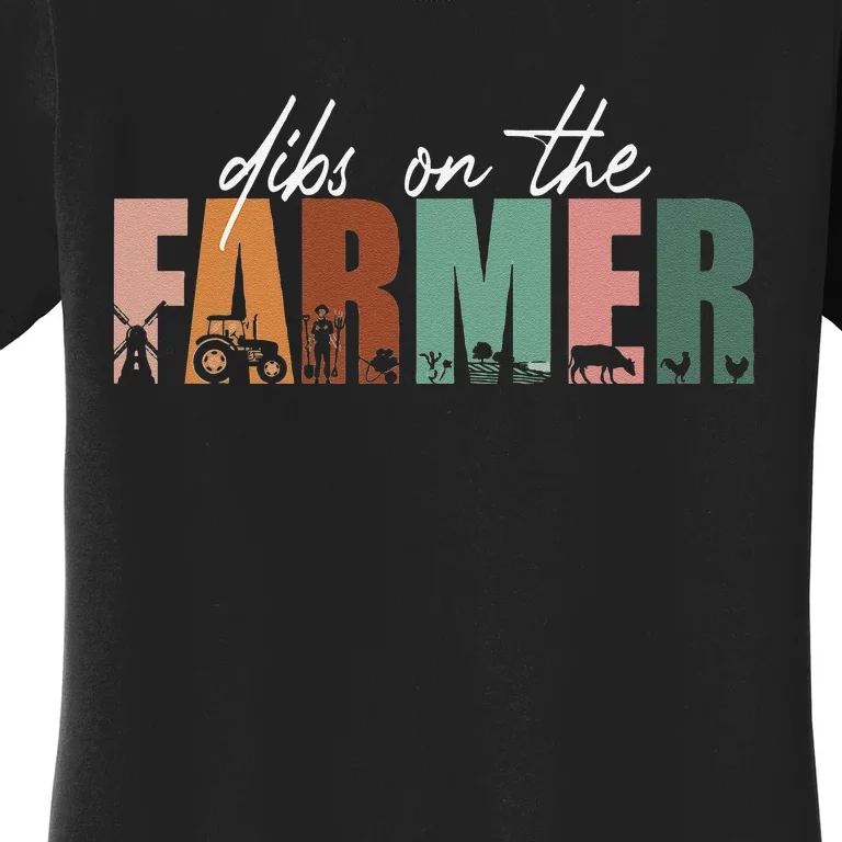 Funny Farmer Wife Dibs On The Farmer Women's T-Shirt