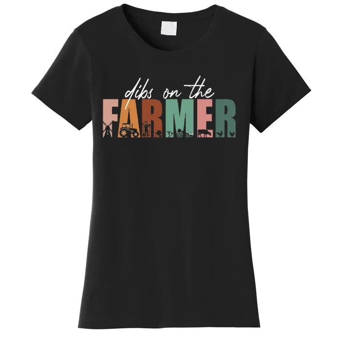 Funny Farmer Wife Dibs On The Farmer Women's T-Shirt