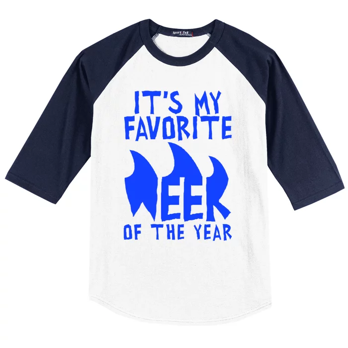 Funny Favorite Week Saying For Shark Enthusiasts Hobby 2024 Gift Baseball Sleeve Shirt