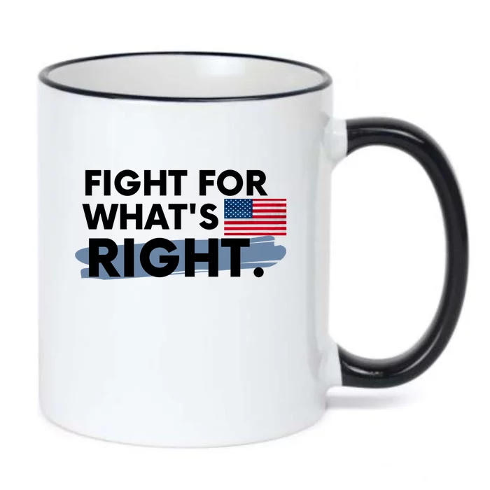 Fight For What's Right USA Black Color Changing Mug