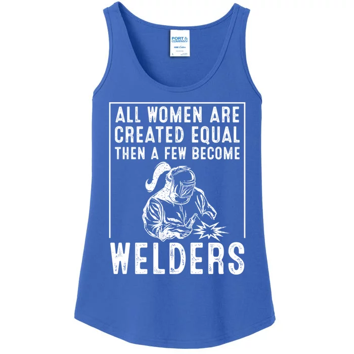 Funny Female Welder Gift Cool Proud Metalworkers Gift Ladies Essential Tank