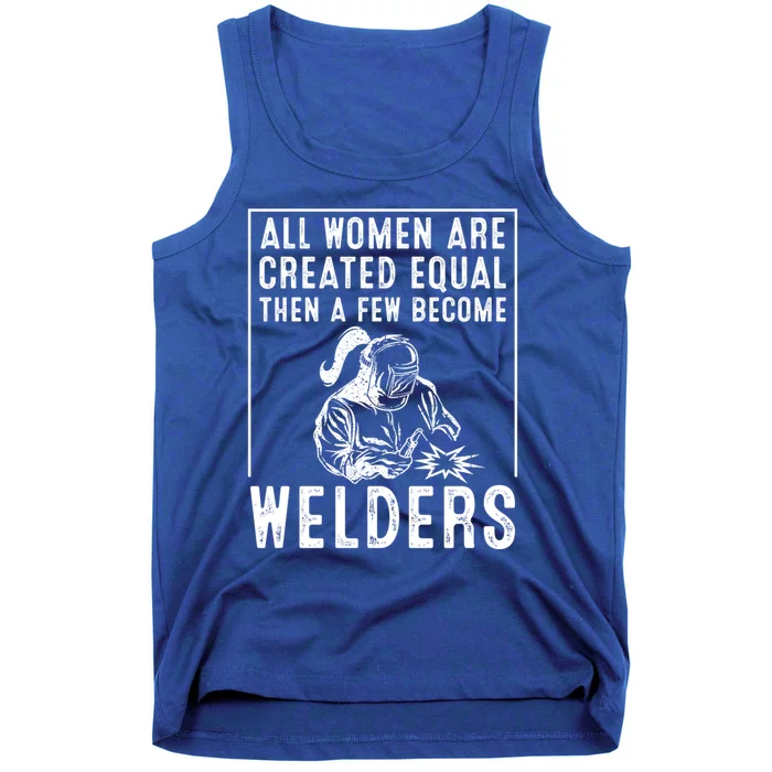 Funny Female Welder Gift Cool Proud Metalworkers Gift Tank Top