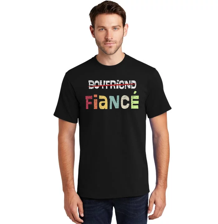 Friend Fiance Wedding Groom Fiance Mr Engaged Tall T-Shirt