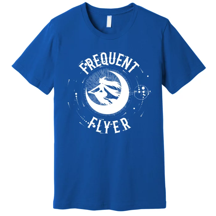 Frequent Flyer Witch Pagan Wicca Gift Premium T-Shirt