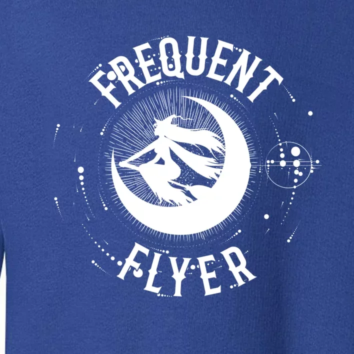 Frequent Flyer Witch Pagan Wicca Gift Toddler Sweatshirt